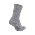 Grau - Front - FLOSO Kinder Socken mit rutschfester Sohle, warm