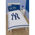 Blau-Weiß - Front - New York Yankees Kinder Wendebettwäsche