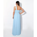 Aquablau - Side - Krisp Damen One-Shoulder-Abendkleid, lang