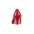 Rot - Side - Krisp Damen Kunstleder-Pumps, glänzend, mit Pfennigabsatz