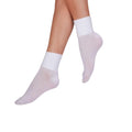 Weiß - Back - Silky Herren Dance Socken, kurz, 1 Paar