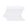 Weiß - Back - Floso Herren Socken 100% Baumwolle, 6er-Pack