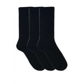 Schwarz - Front - Herren Socken mit hohem Baumwollanteil, 3er-Pack