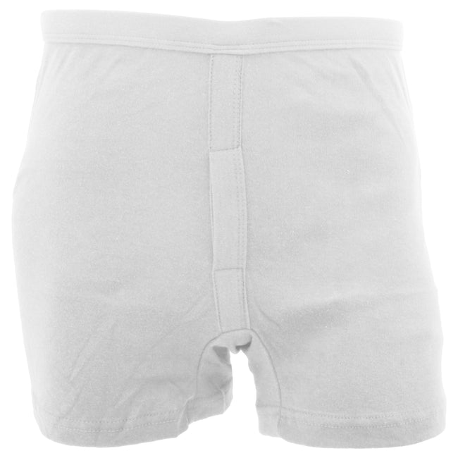Weiß - Front - FLOSO Herren Unterhose-Shorts Baumwolle (2 Stück)