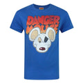 Blau - Front - Danger Mouse Herren Kopf T-Shirt