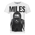 Weiß - Front - Miles Davis Herren Portrait T-Shirt
