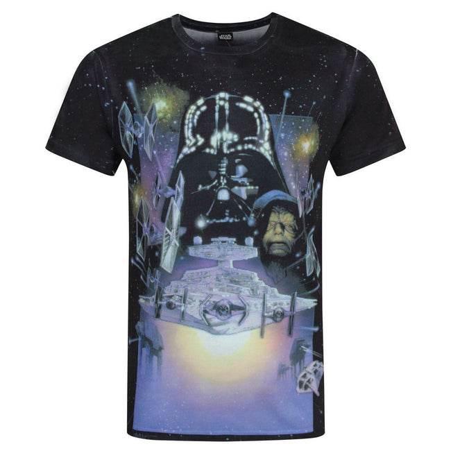 Bunt - Front - Star Wars Herren Empire Strikes Back Sublimation T-Shirt