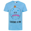Blau - Front - Rick And Morty Herren Meeseeks Existence Is Pain T-Shirt