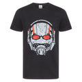 Schwarz - Front - Marvel offizielles Herren Ant-Man Helmet T-Shirt