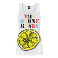 Weiß - Front - Damen Tanktop mit The-Stone-Roses-Motiv Zitrone