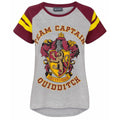 Bunt - Front - Harry Potter Damen T-Shirt Quidditch Team Captain