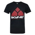 Schwarz - Front - Terminator offizielles Herren Skynet Logo T-Shirt