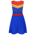 Bunt - Back - Captain Marvel - Kostüm-Kleid für Damen