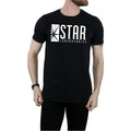 Schwarz - Side - The Flash - "TV Star Laboratories" T-Shirt für Herren