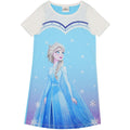 Blau - Front - Frozen - Nachthemd für Mädchen