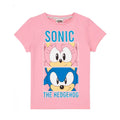 Pink-Grau - Back - Sonic The Hedgehog - Schlafanzug für Mädchen