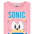 Pink-Grau - Lifestyle - Sonic The Hedgehog - Schlafanzug für Mädchen