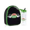 Schwarz-Grün - Front - Friends - "Central Perk" Pausenbrot-Tasche und Wasserflasche