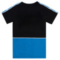 Schwarz-Blau-Weiß - Back - Sonic The Hedgehog - "Gaming Statistics" T-Shirt für Jungen