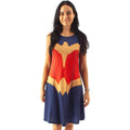 Blau - Back - Wonder Woman - Kostüm-Kleid für Damen