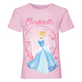 Pink - Front - Cinderella - T-Shirt für Mädchen