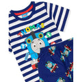 Marineblau - Pack Shot - Thomas & Friends - Schlafanzug mit Shorts, Rundum bedruckt für Jungen