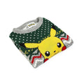 Grau-Grün - Side - Pokemon - Pullover für Kinder - weihnachtliches Design