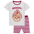 Rot - Front - Harry Potter - Schlafanzug mit Shorts für Damen