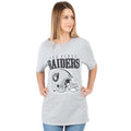 Grau-Schwarz - Front - NFL - T-Shirt für Damen