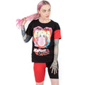 Rot-Schwarz - Side - Harley Quinn - "Mad Love" Schlafanzug für Damen