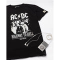 Schwarz - Close up - AC-DC - "Highway To Hell" T-Shirt für Herren-Damen Unisex