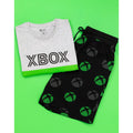 Schwarz-Grau-Grün - Side - Xbox - "Gamer" T-Shirt und Shorts für Herren
