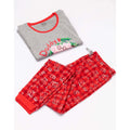Rot-Grau - Lifestyle - Peppa Pig - Schlafanzug für Herren - weihnachtliches Design