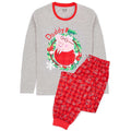 Rot-Grau - Front - Peppa Pig - Schlafanzug für Herren - weihnachtliches Design