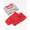 Rot-Grau - Lifestyle - Peppa Pig - Schlafanzug für Damen - weihnachtliches Design