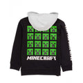 Schwarz-Grau-Grün - Back - Minecraft - Kapuzenpullover für Jungen