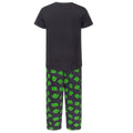 Grau-Schwarz-Grün - Back - Minecraft - Schlafanzug für Jungen
