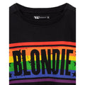 Schwarz-Blau-Orange - Back - Blondie - kurzes T-Shirt für Damen