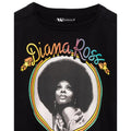 Schwarz-Weiß - Back - Diana Ross - kurzes T-Shirt für Damen