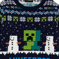 Marineblau - Side - Minecraft - Pullover für Kinder - weihnachtliches Design