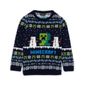 Marineblau - Front - Minecraft - Pullover für Kinder - weihnachtliches Design