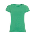 Grün meliert - Front - SOLS Damen T-Shirt, Kurzarm