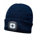 Marineblau - Front - Portwest Herren LED Kopflicht Beanie Mütze