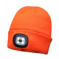 Orange - Front - Portwest Herren LED Kopflicht Beanie Mütze
