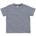 Weiß- Seemanns Blau - Front - BabyBugz Baby Jungen Streifen T-Shirt