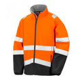 Neonorange-Schwarz - Front - Result Erwachsene Safe-Guard Bedruckbare Safety Soft Shell Jacke