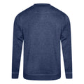 Denim meliert - Back - Tee Jays Herren Vintage Leichtes Raglan Sweatshirt
