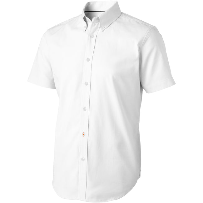 Weiß - Front - Elevate Manitoba Kurzarm Hemd
