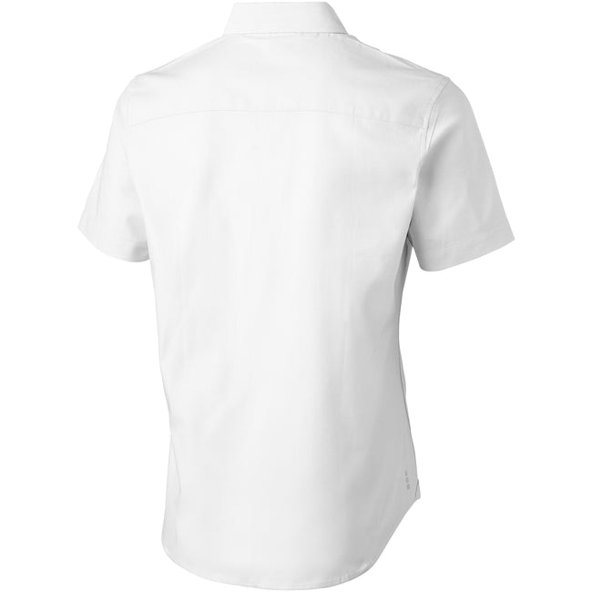 Weiß - Back - Elevate Manitoba Kurzarm Hemd