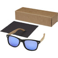Bambus Braun-Blau - Pack Shot - Avenue - Verspiegelt - Sonnenbrille "Hiru Polarized" - Eiche